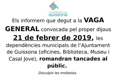 21 DE FEBRER - VAGA GENERAL