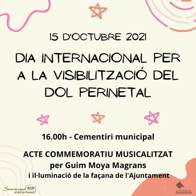 DIA INTERNACIONAL PER A LA VISIBILITZACIÓ DEL DOL PERINETAL, 15 d'Octubre.