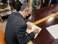 EL CONSELLER D'ACCIÓ EXTERIOR, BERNAT SOLÉ I BARRIL, HA VISITAT L'AJUNTAMENT DE GUISSONA