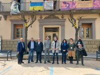 EL PRESIDENT DE LA DIPUTACIÓ DE LLEIDA, JOAN TALARN PASSA PER GUISSONA PER CONÈIXER LA REALITAT DE LA POBLACIÓ UCRAÏNESA