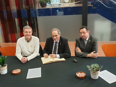 EL PRESIDENT DE LA GENERALITAT QUIM TORRA, VISITA GUISSONA