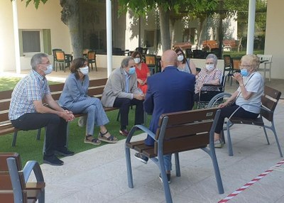 EL PRESIDENT DE LA GENERALITAT QUIM TORRA, VISITA LES ÀVIES CENTENÀRIES DE BONÀREA FUNDACIÓ RESIDÈNCIA