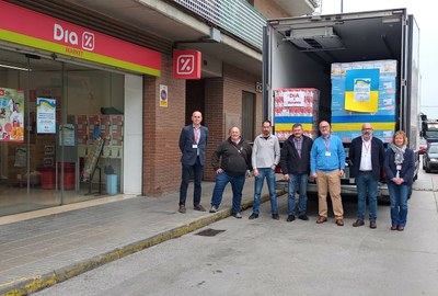 EL SUPERMERCAT DIA DE GUISSONA ENTREGRA 2000 KG DE MENJAR PER A UCRAÏNA