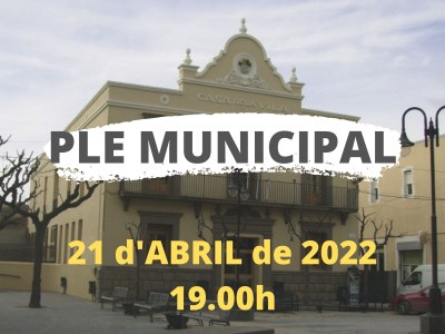 ES PREPARA UN PLE PEL PROPER DIJOUS 21 D'ABRIL