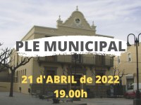 ES PREPARA UN PLE PEL PROPER DIJOUS 21 D'ABRIL