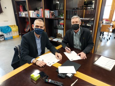 ES SIGNA UN CONVENI DE COL•LABORACIÓ ENTRE L’AJUNTAMENT DE GUISSONA I AGBAR A FAVOR DE LES PERSONES QUE ACULLEN REFUGIADES D’UCRAÏNA A GUISSONA 