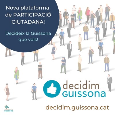 GUISSONA IMPULSA LA PARTICIPACIÓ CIUTADANA AMB LA NOVA EINA “DECIDIM GUISSONA”