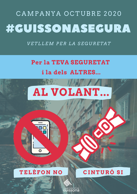 GUISSONA INICIA UNA CAMPANYA DE SEGURETAT SOTA EL LEMA #GUISSONASEGURA