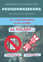 GUISSONA INICIA UNA CAMPANYA DE SEGURETAT SOTA EL LEMA #GUISSONASEGURA
