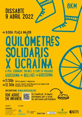 GUISSONA PREPRARA UNA JORNADA DE BENVINGUDA AMB ACCIONS SOLIDÀRIES PER A UCRAÏNA