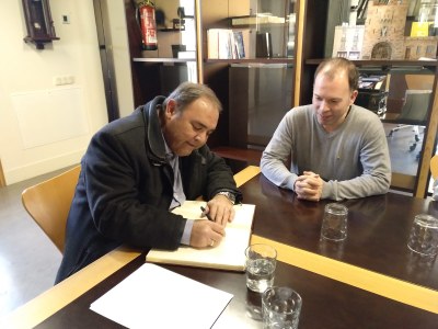 GUISSONA REP LA VISITA DE JAUME MONTFORT