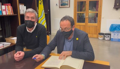 GUISSONA REP LA VISITA DE L’HONORABLE CONSELLER JOSEP RULL I ANDREU