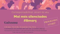 GUISSONA SUMA ESFORÇOS DURANT TOT EL MES DE MARÇ PER COMMEMORAR EL DIA DE LA DONA