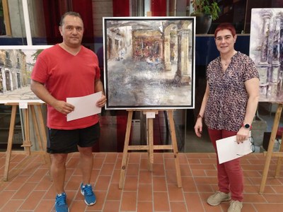 JOAN CARLES PÉREZ GUANYA EL IV CONCURS DE PINTURA RÀPIDA