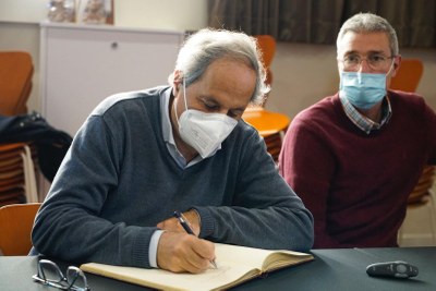 L’EX PRESIDENT QUIM TORRA VISITA GUISSONA PER CONÈIXER LA SITUACIÓ D’AQUESTA VILA AMB L’ACOLLIDA DE LA POBLACIÓ UCRAÏNESA QUE ACULL