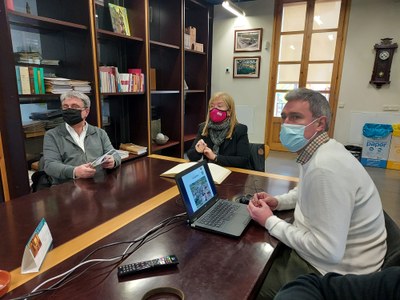 LA CONSELLERA DE CULTURA ÀNGELS PONSA I ROCA, VISITA GUISSONA