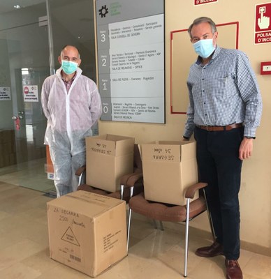 LA DIPUTACIÓ DE LLEIDA HA LLIURAT AQUEST MATÍ AL CONSELL MATERIAL DE PROTECCIÓ PER ALS MUNICIPIS DE LA SEGARRA