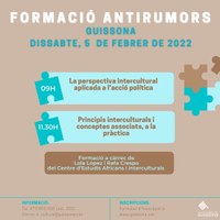 LA TAULA DE CONVIVÈNCIA INTERCULTURAL DE GUISSONA PROPOSA UNA FORMACIÓ EN GESTIÓ DE RUMORS