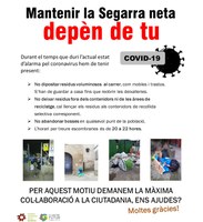 L'ÀREA DE GESTIÓ DE RESIDUS DEL CONSELL COMARCAL FA UNA CRIDA A LA RESPONSABILITAT CIUTADANA