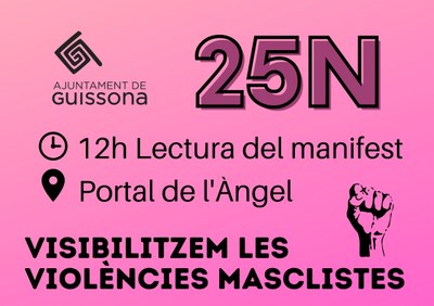 #25N DIA INTERNACIONAL CONTRA LA VIOLÈNCIA MASCLISTA ENVERS LES DONES