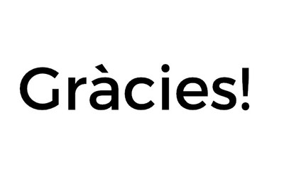 Agraïment de la regidoria d'educació.