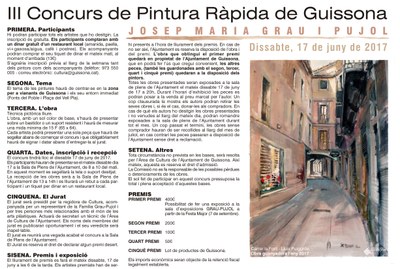 CONCURS DE PINTURA RÀPIDA A GUISSONA