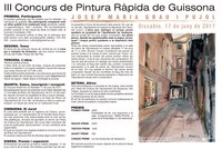 CONCURS DE PINTURA RÀPIDA A GUISSONA