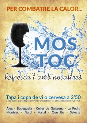 Els bars i restaurants de Guissona afronten el bon temps rellançant la Campanya del Mos-Toc.