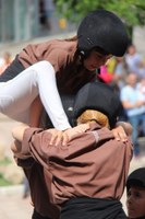 Els Margeners de Guissona han organitzat un altre cop la diada castellera de la Festa Major de Mollerussa. 