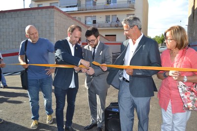 Guissona inaugura el pàrquing d’accés a la zona comercial