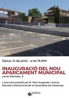 Guissona inaugurarà dijous el pàrquing d’accés a la zona comercial