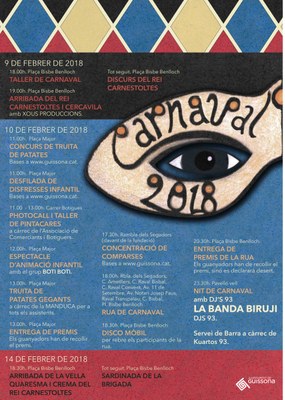 GUISSONA PREPARA LA FESTA DEL CARNAVAL DEL 9 AL 14 DE FEBRER