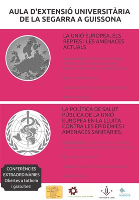L’Aula d’Extensió Cultural a Guissona projectarà dues conferències extraordinàries a proposta de la Comissió Europea de la Universitat de Lleida per debatre sobre el tema de l’acolliment dels refugiats.