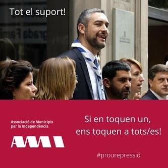 SUPORT DEL MÓN LOCAL A BERNAT SOLÉ DESPRÉS DE LA SENTÈNCIA DEL TSJ