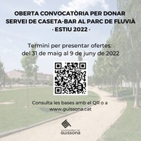 SURT A CONCURS LA CASETA-BAR DEL PARC FLUVIÀ