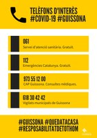 TELÈFONS D'EMERGÈNCIES #COVID19