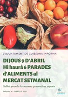 TORNA EL MERCAT SETMANAL AMB PRODUCTES DE PRIMERA NECESSITAT